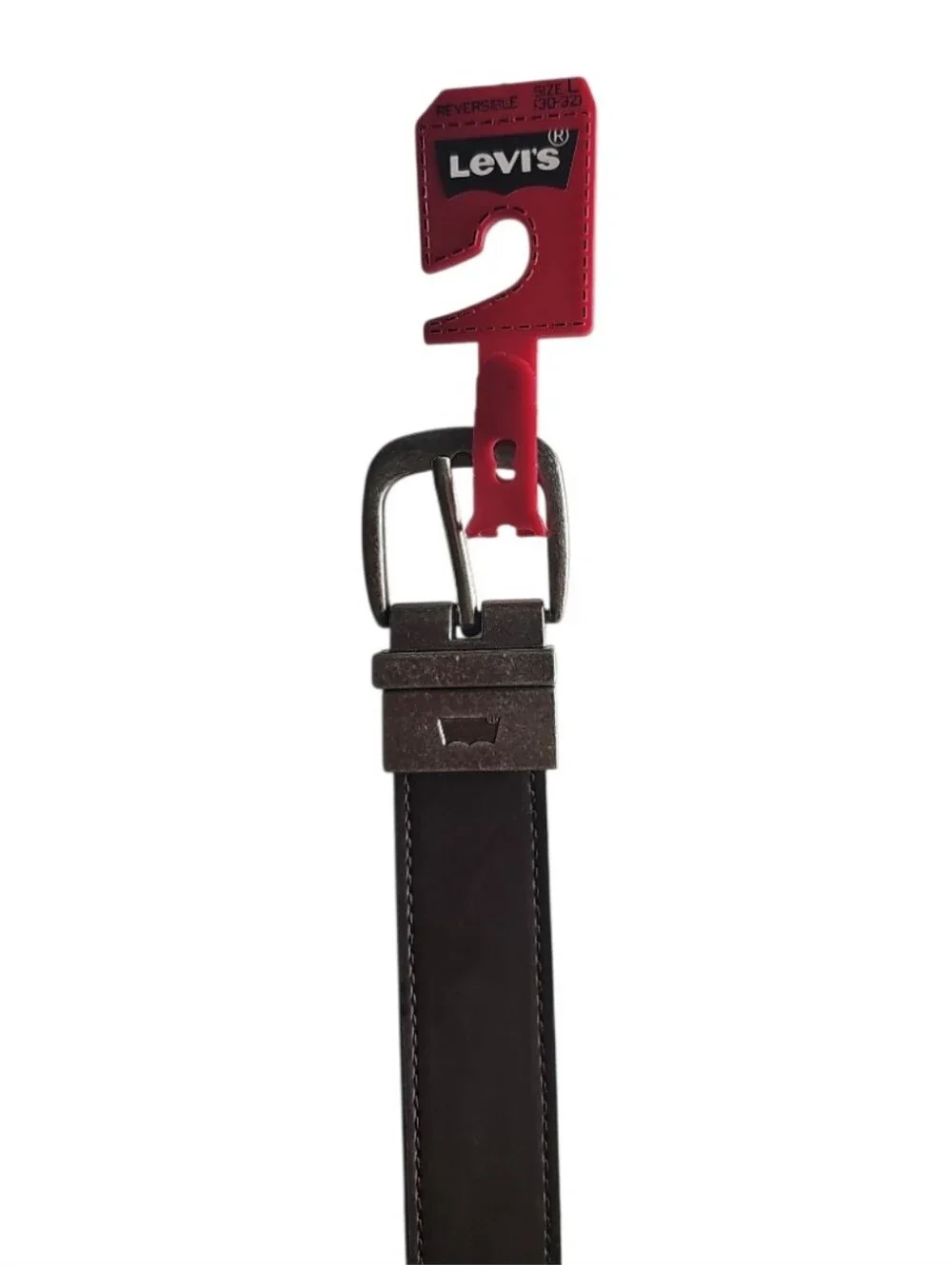 Levi’s Reversible Belt Sz L 30-32 Black Brown Synthetic Faux Leather NWT Classic